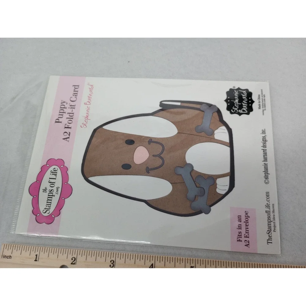 The Stamps of Life Puppy A2 Fold-it Card Die Set
